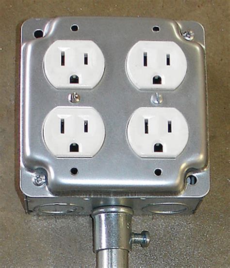 electrical box for duplex receptacle|double duplex outlet box.